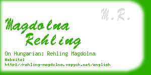 magdolna rehling business card